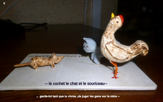 9le coq le chat et le souriceau